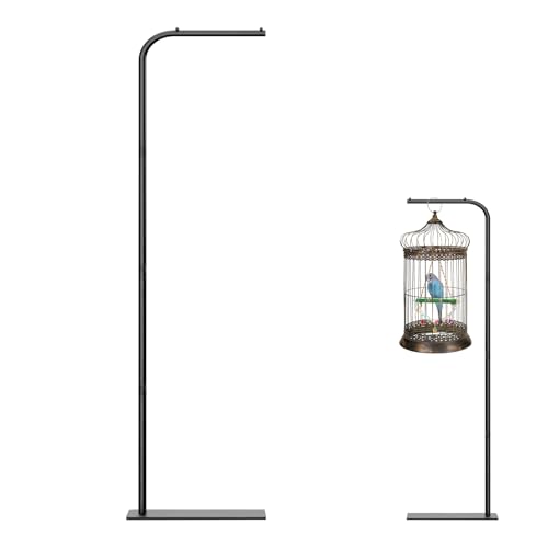 TBTFW 67 Inch High Hanging Bird Cage Stand, Bird Feeder Stand with Base, Suitable for Hanging Various Types of Birdcages(Weight Limit: Within 35 Pounds) - Image 1