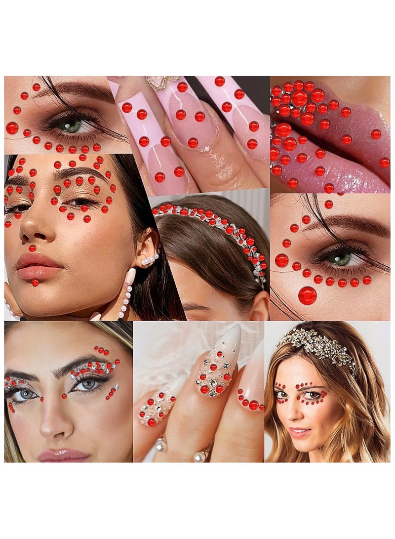 3090 Pcs 4 Sheets Rhinestone Stickers 3/4/5/6 mm Self Adhesive Craft Rhinestones Gems for Face Eyes Makeup Hair Body - Image 5