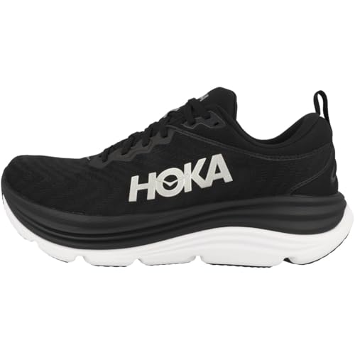Hoka Men's Gaviota 5 Sneaker, Black/White, 9 - Image 1