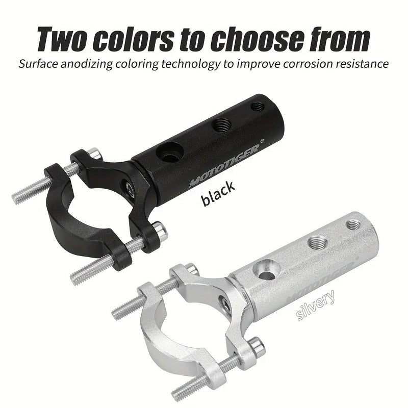 1pc Multifunctional Expansion Bracket MTG-20999 Black Silvery 3 Hole Faucet Driver Protection Installation Spotlight Bracket With Extended Screws Wear Resistant Corrosion Resistant Motorcycle Handle Bracket - Image 5