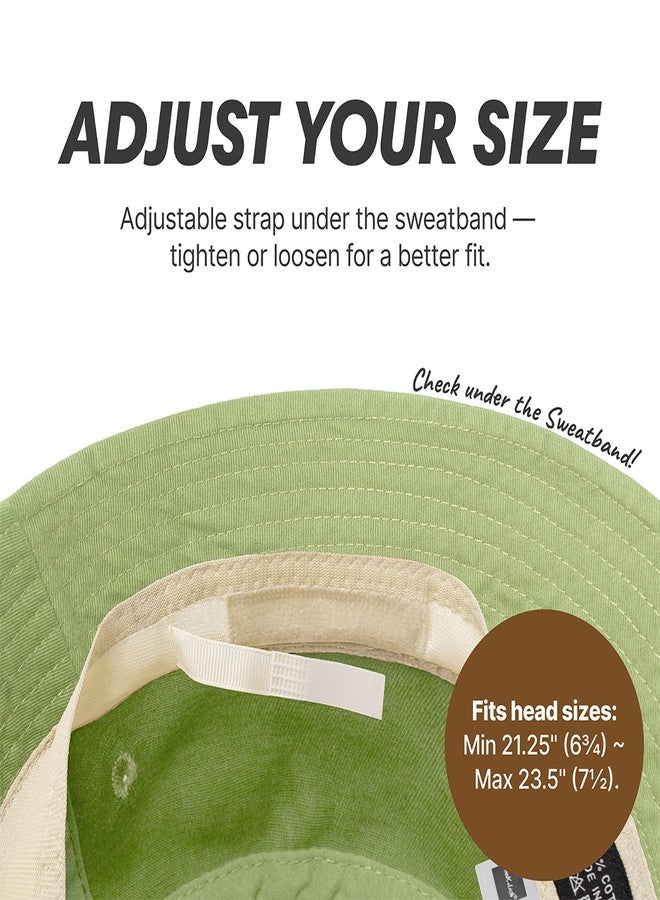 CHOK.LIDS Hot Summer Bucket Hat - Trendy Cotton Sun Hat for Beach, Golf, Fishing - Fun Outdoor Vacation Boonie for Men and Women (Pistachio) - Image 2