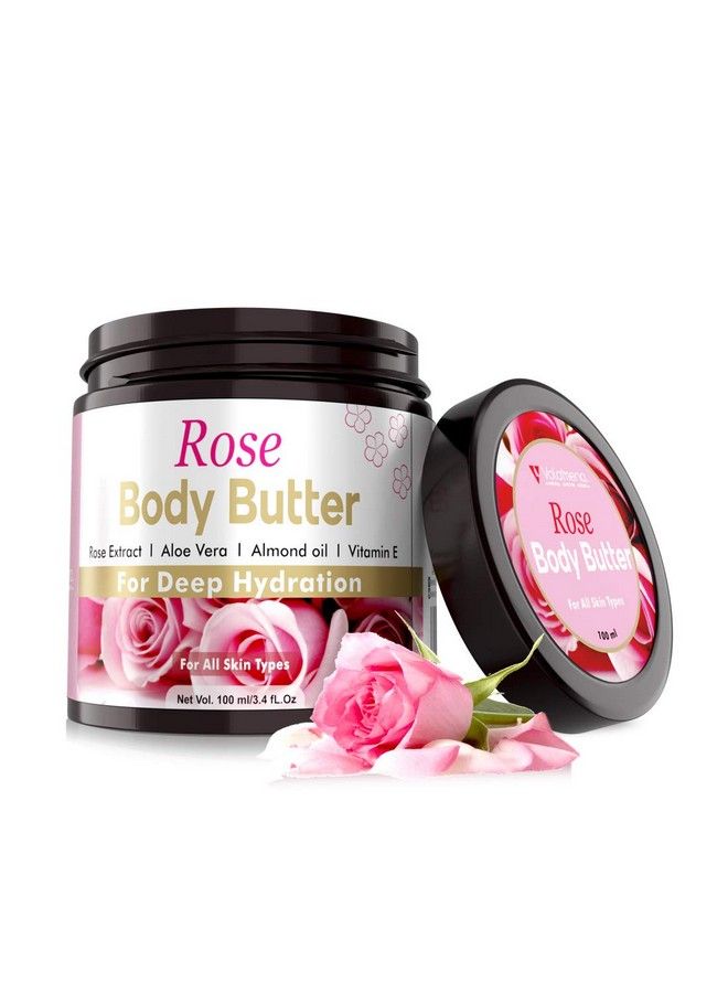 VOLAMENA WITH DEVICE Rose Body Butter Rose Aloe Vera Almond & Vitamin B3 & E - Image 2