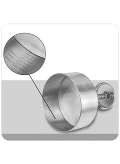 7 Seas 7Seas Round Shape Meat Burger Patties Maker Machine Stainless Steel Surface Vegetable and Aloo Tikki Press Mold with Wooden Handle Burger Press Patty Maker Kitchen Mold Hamburger Press  - Image 2