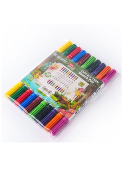 Flair Creative Thick and Thin Dual Tip Watercolor Sketch Pen set of 10 Shades  - Image 1