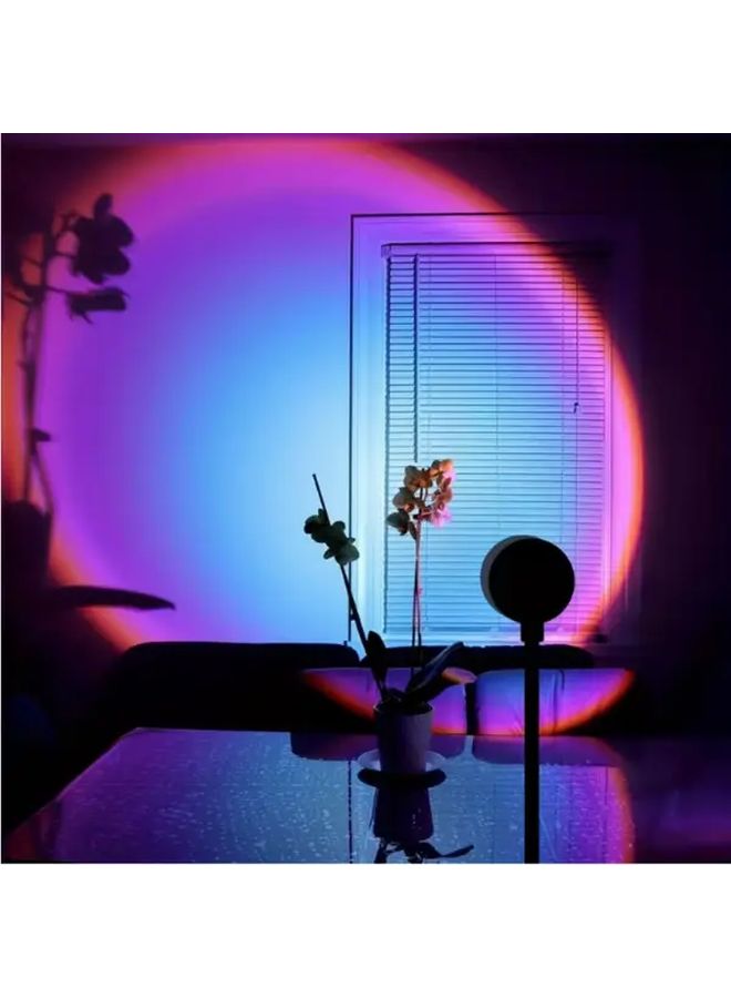 Mini Creative Sunset Glow USB Light 7 Colors Button Control for Desk Decor - Image 5