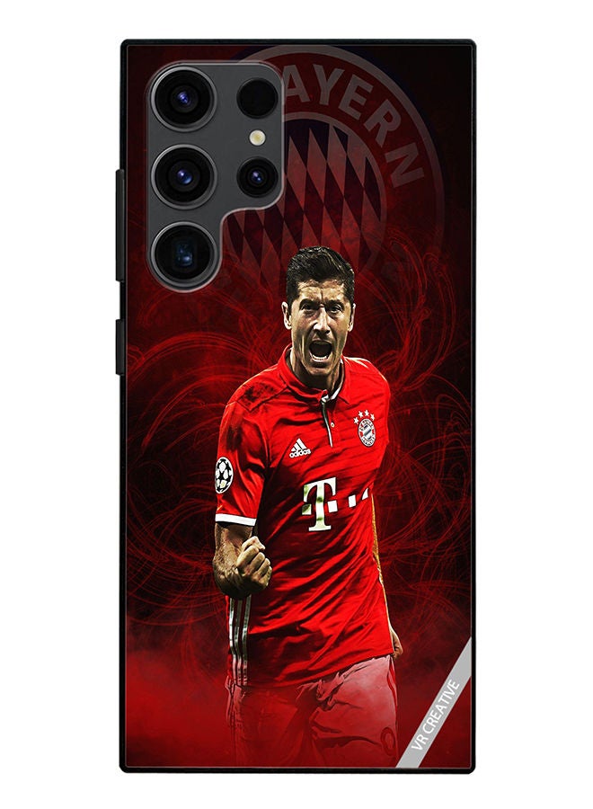 VR CREATIVE Protective Case Cover For Samsung Galaxy S23 Ultra 5G Lewandowski Design Multicolour - Image 1