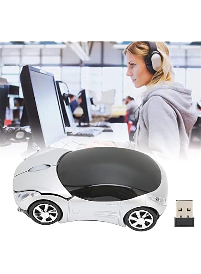 2.4GHz Car Mouse, 3D Sport Car Shape Ergonomic Optical with USB Receiver, 1600 DPI Computer Mouse for PC Laptop Computer - Image 3