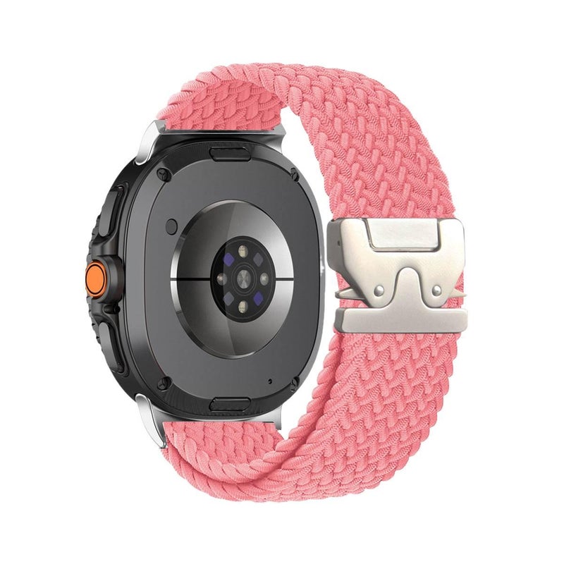 سوار ساعة ذكية سوار نايلون حلقي متوافق مع Samsung Galaxy Watch 8 Classic بملاءمة قابلة للتعديل وحزام بديل للاستخدام اليومي باللون بنفسجي قابل للتعديل للتخزين العملي للمدرسة - Image 5