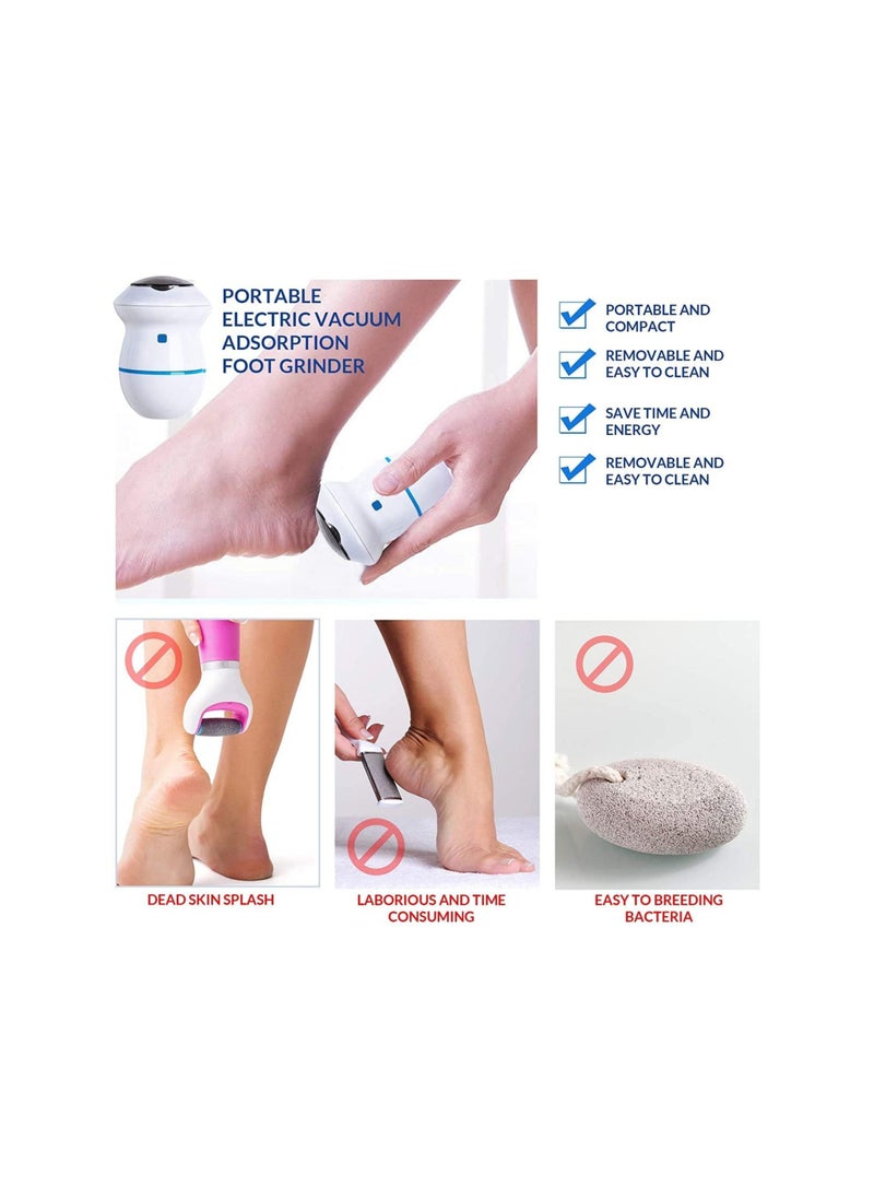 BBstore BBstore Electric Foot Grinder, Electric Foot Files Grinder Hard Cracked Skin Trimmer Dead Skin Ankle Pedicure, Hard Skin, Electric Callus Foot File Pedicure Tools For Removing Calluses  - Image 2