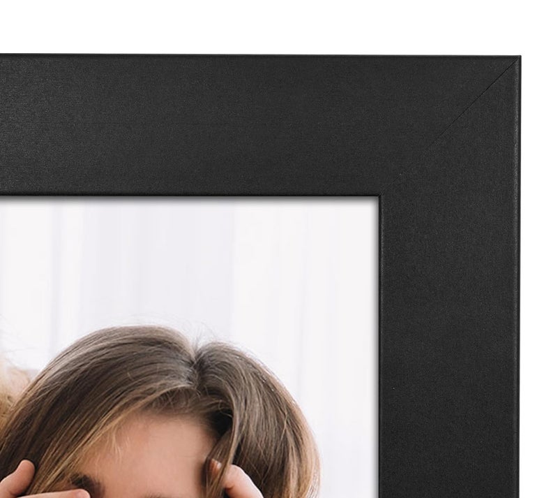Frametory, 4x6 Trifold Picture Frame Hinged Photo Frames Three Folding Frame Desktop Glass Frame Vertical (Black, 4x6 Triple) - Image 3