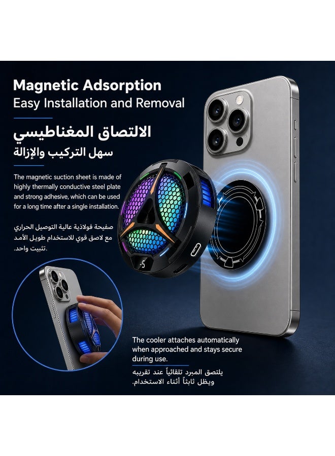 SIGood Magnetic Cooling Discs for Phone Cooler, 5 Pcs 2.36 inch Round Thermal Conductive Plates with Nano Adhesive, Compatible with Magnetic Back Clip Phone Radiator Fans - Image 5