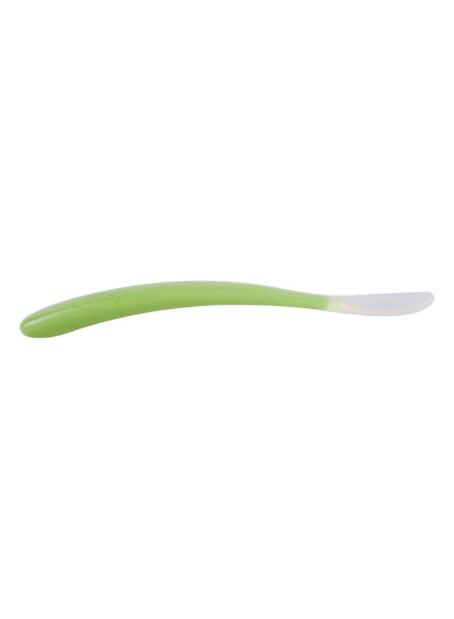 Chicco Soft Silicone Spoon 6M+, Green - Image 2