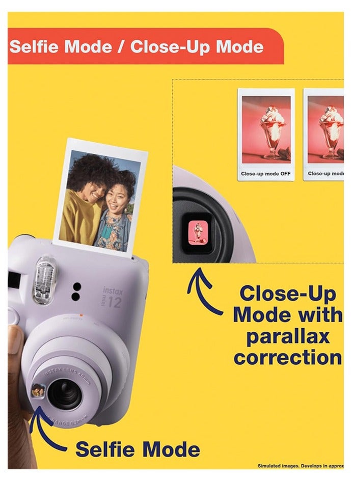 Generic Instant Camera +Camera Protective Case+ Shutter Accessories Bundle, Incl. Compatible Carrying Case,white - Image 3