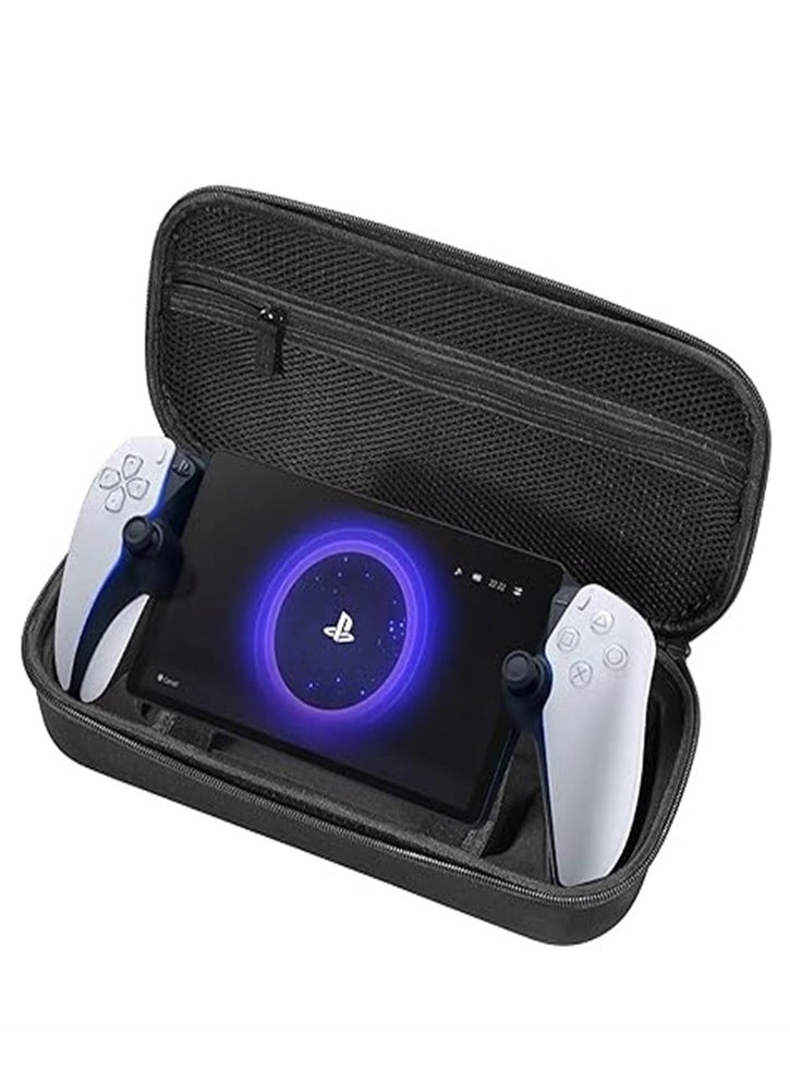 Portable hard portable case, suitable for PS5 new handheld console PlayStation Portal storage bag (black bag 1pc)