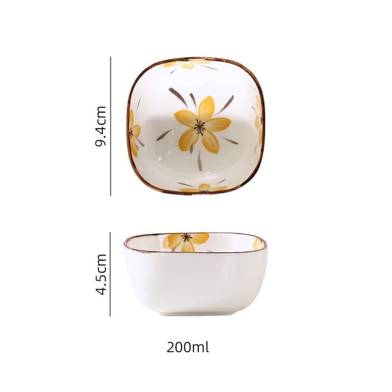 LUANA ENTERPRISE Ceramic Dip Bowl,Chutney Bowl,Pickle Bowl, Sauce Bowl,Small Katori Set,Serving Bowls Set Snacks,Small Bowl for Kitchen,MiniDip Bowls for Serving Chutney (Multicolor) (Set of 4) - Image 4