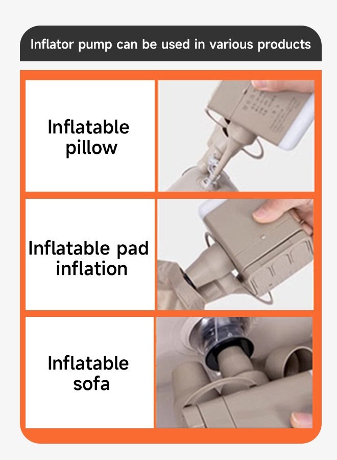 Thickly-textured plush inflatable mattress, fully automatic inflation bed, camping tent floor mat, home sleeping mat, folding bed - Image 4