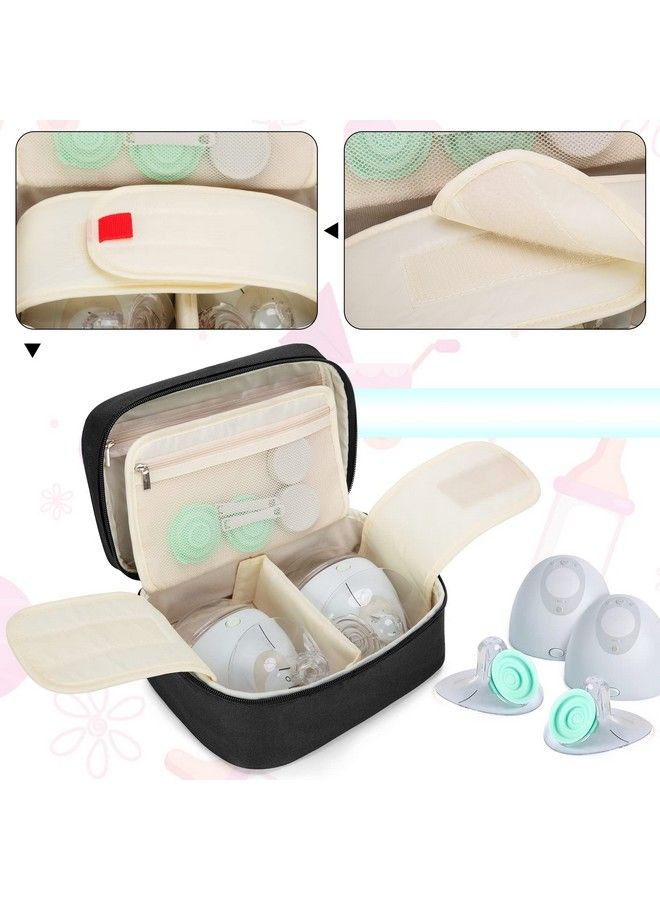 BAFASO Wearable Breast Pump Bag Compatible With Willow And Elvie Breast Pump Case For Wearable Breast Pump And Extra Parts (Patent Pending) Black - Image 4
