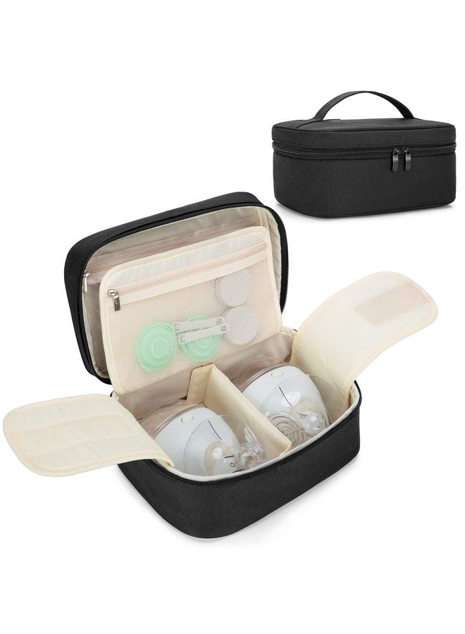 BAFASO Wearable Breast Pump Bag Compatible With Willow And Elvie Breast Pump Case For Wearable Breast Pump And Extra Parts (Patent Pending) Black - Image 2