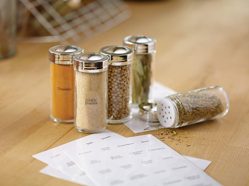 KitchenArt EZ Spice Label Set - 100 Clear Round Organizer Labels for Spices, Pantry, and Hobbies - Image 3