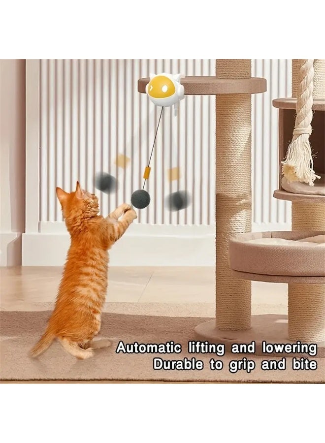 Interactive Automatic Cat Toy – Cartoon Design with Retractable Ball for Hunting & Exercise - Image 4