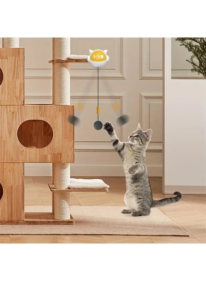 Interactive Automatic Cat Toy – Cartoon Design with Retractable Ball for Hunting & Exercise - Image 3