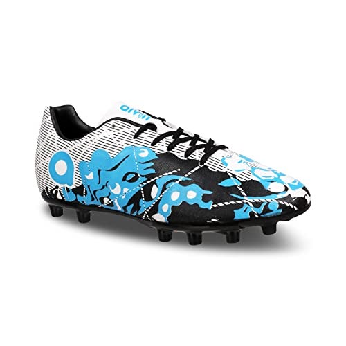 Aivin Ocean F.Ball Stud, Lightweight Insole Provides More Comfort and Grip, PVC Synthetic Leather Excellent Ball Control and Tackling, Football Shoes for Men (White), UK-11 - Image 4