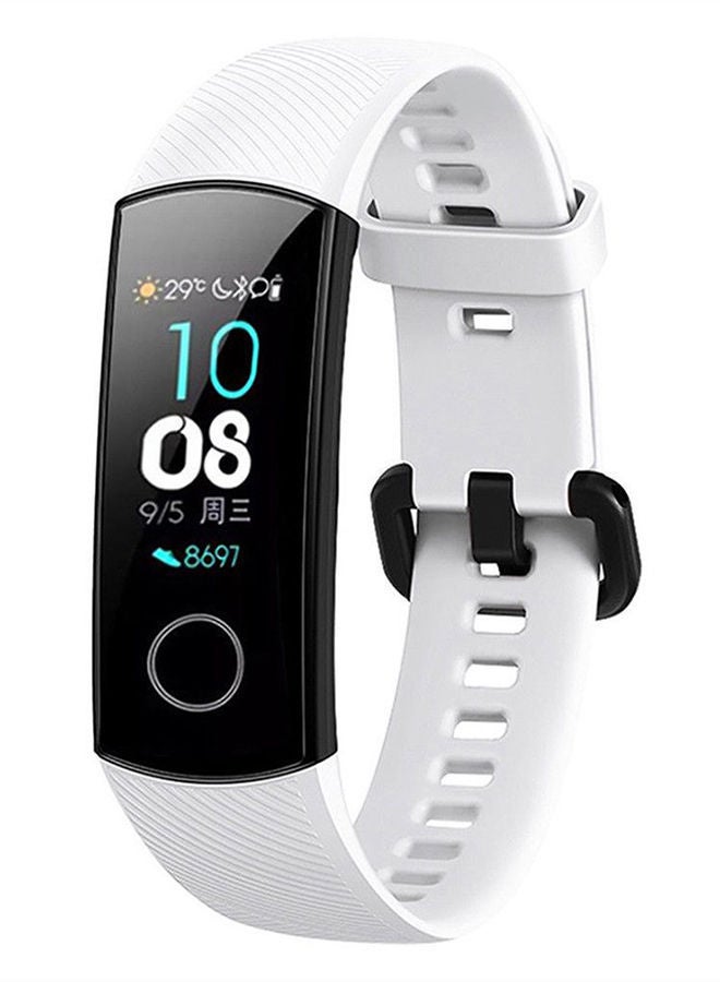NIBEMINENT Replacement Silicone Bracelet Strap For Huawei Honor 4 White 