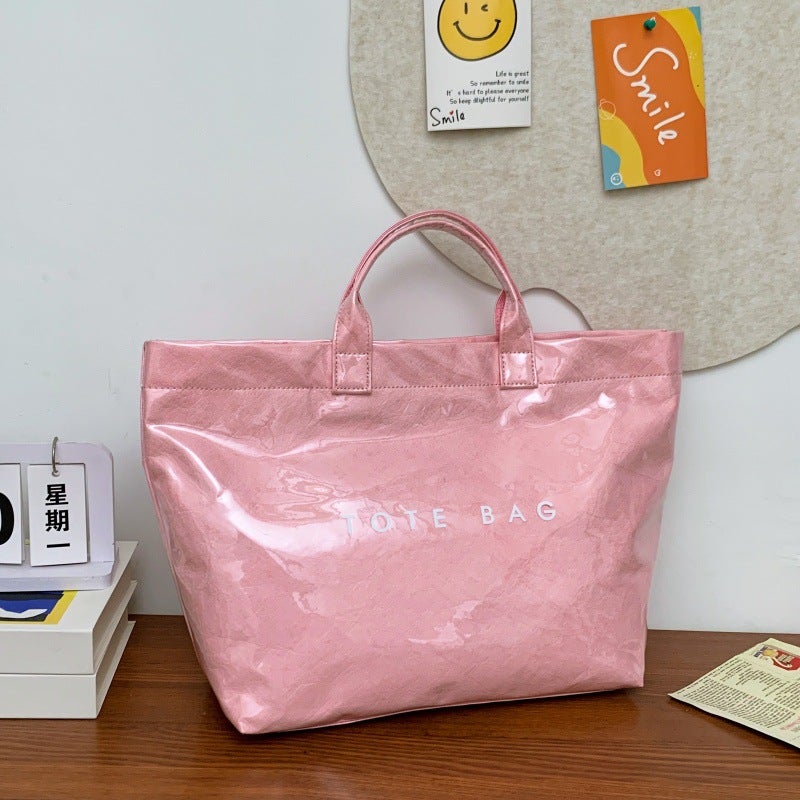 Bag Women'S Large Capacity Simple Pvc Simple Handbag Fashionable Transparent Water-Repellent Women'S Bag - Image 1