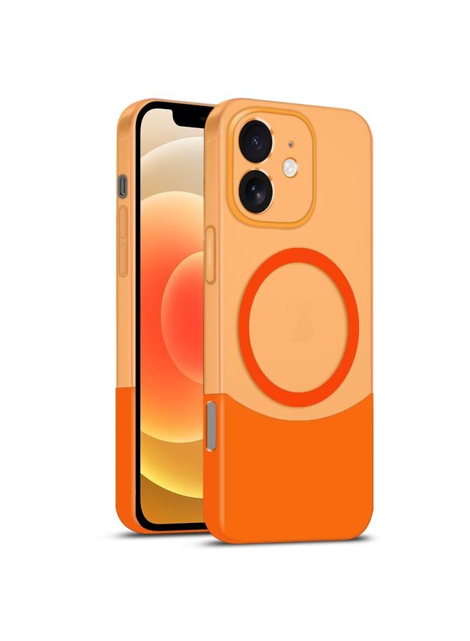 زبون جراب لهاتف iPhone 12 مزود بخياطة مزدوجة اللون من MagSafe جراب مغناطيسي للكمبيوتر الشخصي - Image 1