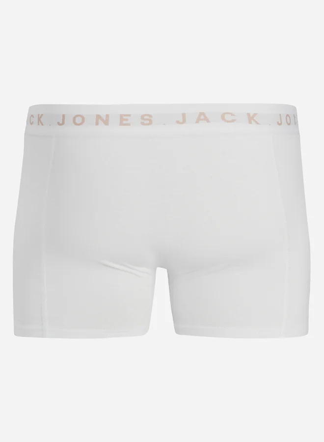 JACK & JONES Pack of 3 - Printed Waistband Trunks
