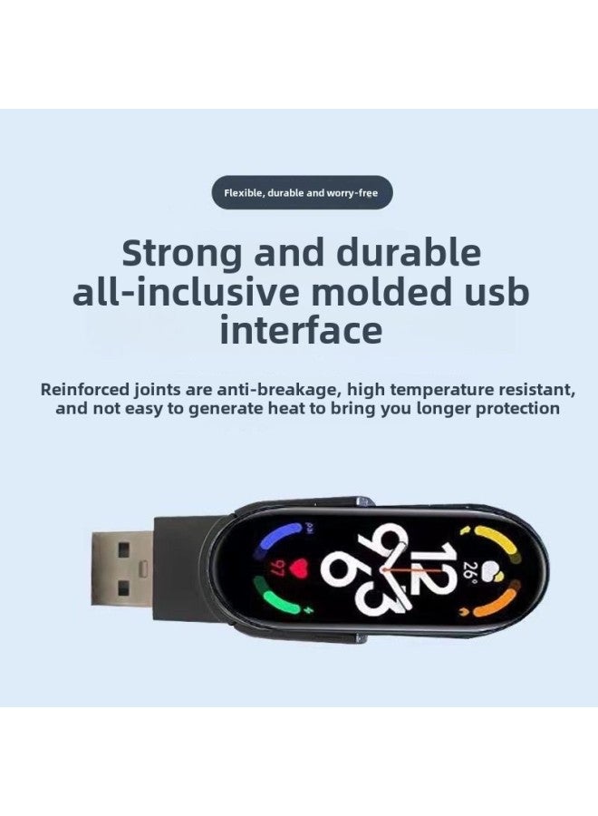 Smart Bracelet USB Charging Cable Suitable For M8M7M6M5 Original Fast Charging Convenient And Safe-Color:Black  - Image 5