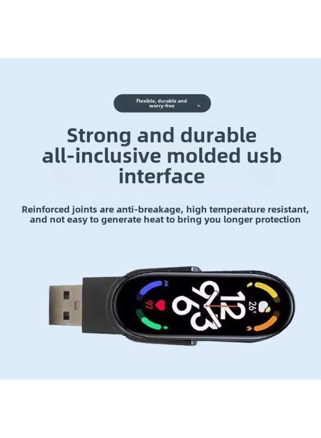Smart Bracelet USB Charging Cable Suitable For M8M7M6M5 Original Fast Charging Convenient And Safe-Color:Black  - Image 3