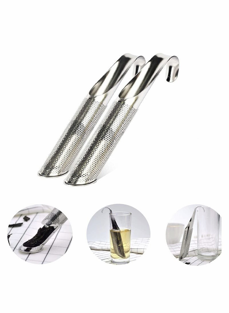 Tea Strainers for Fine Loose Tea,  Stainless Steel Tea Diffuser, Long-Handle Tea Filter, Premium Tea Infuser Tea Strainer for Tea, Rose, Coffee, Spices  - Image 2