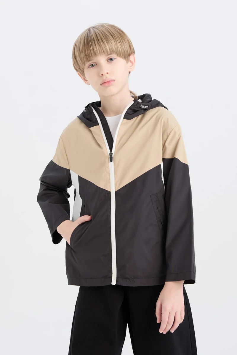 Defacto Boy Hooded Waterproof Raincoat