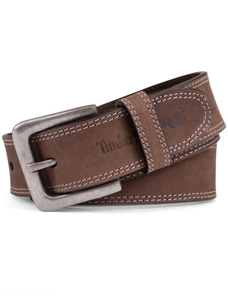 Timberland PRO Big and Tall Men's 38mm Boot Leather Belt, Brown, 44 - Image 3