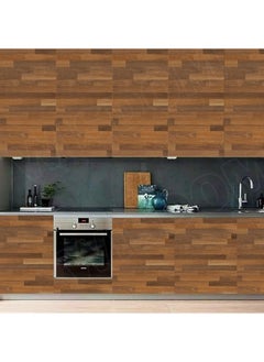 WISDOM WISDOM Vinyl Furnituer Wallpaper Wood Door,DIY Vinyl,Almirah, Shelf Liner,Kitchen Cabinets Wallpaper 2 Ft x 10 Ft (Box Brown)  - Image 4