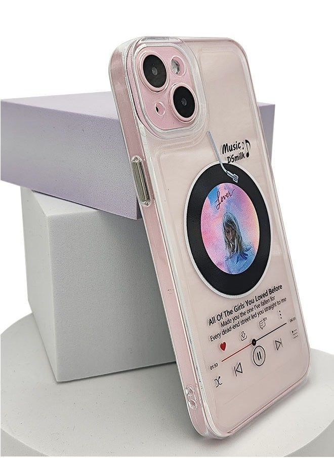Generic - Taylor Swift iPhone 15 Plus Silicone Phone Case Clear, Drop Resistant Phone Case, Camera Lens Protect, Slim Shockproof Phone Cover, Suitable for iPhone15 Plus - Image 1