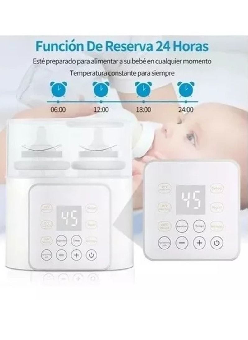 Bottle heater for dual sterilizers