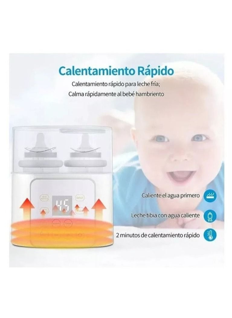 Bottle heater for dual sterilizers
