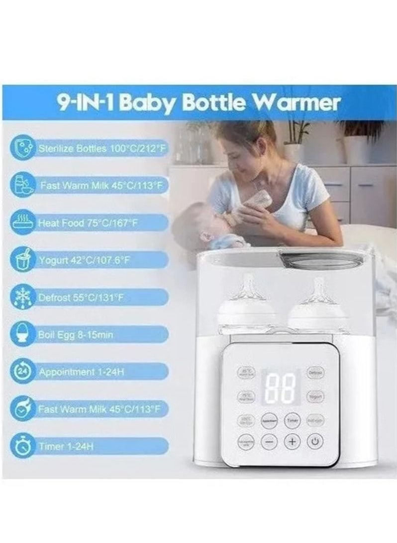Bottle heater for dual sterilizers