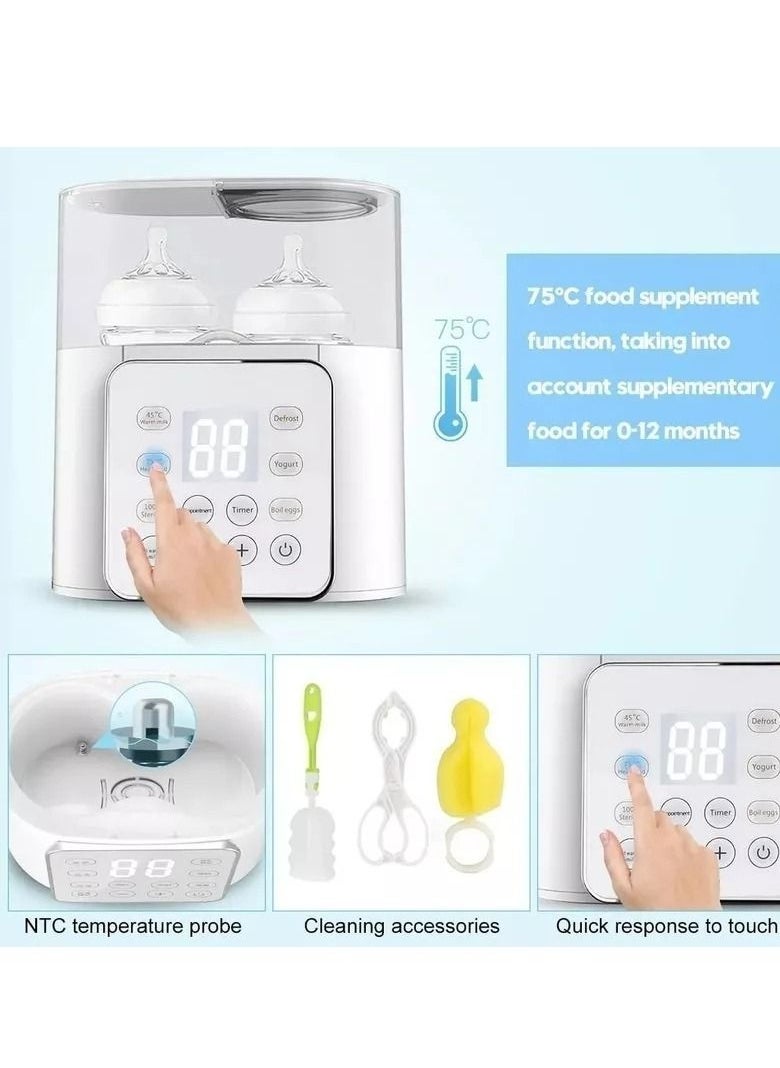 Bottle heater for dual sterilizers