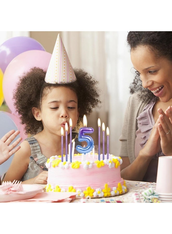 طقم شموع عيد ميلاد ملونة مكون من 10 قطع: يضم شموعاً على شكل أرقام تتراوح من 0 إلى 9؛ صُمم خصيصاً لكعك أعياد الميلاد، وهو مناسب لتزيين حفلات أعياد الميلاد للرجال والنساء على حد سواء، واحتفالات الذكرى السنوية للزواج، وغيرها من المناسبات الاحتفالية. - Image 4