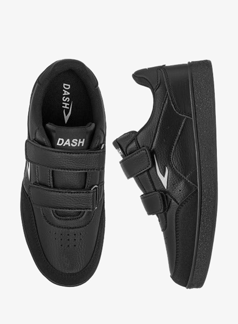Dash Boys Logo Detail Sneakers with Hook and Loop Closure - Image 3