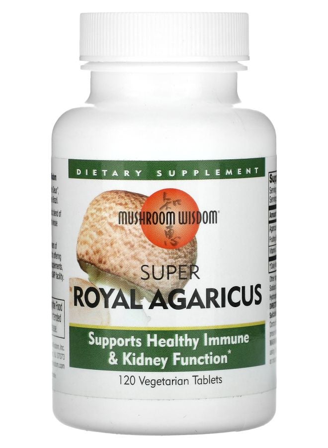 Mushroom Wisdom Super Royal Agaricus 120 Vegetarian Tablets - Image 1
