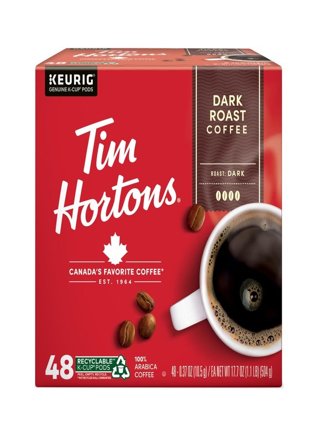 Tim Hortons Dark Roast 100% Arabica Ground Coffee KCUPs, 48ct - Image 1