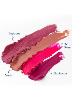Blue Nectar Blue Nectar Lip Cheek Eye Tint with goodness of Nourishing Ghee Shea Butter Rose Lip Stain with multiple flavors Sulphate and Paraben Free 10g  - Image 3