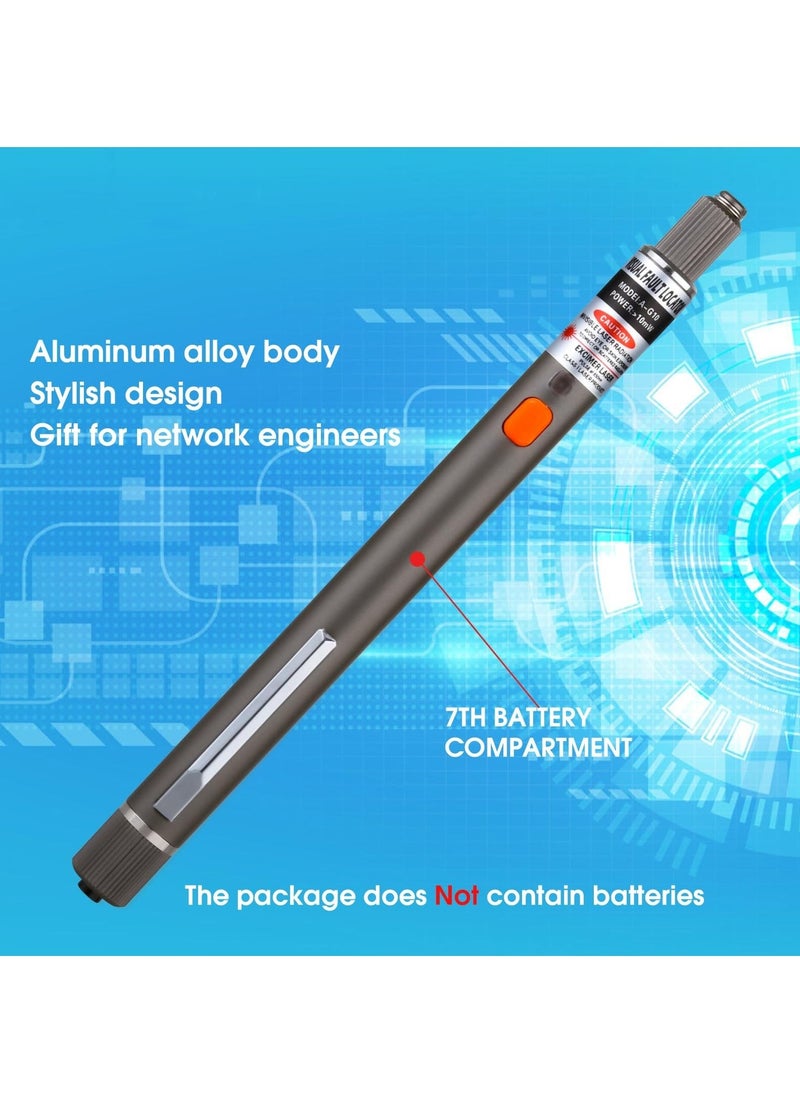 1pc 10MW 10KM Visual Fault Locator Fiber Optic VFL Fiber Optic Cable Tester with 1pc Singlemode 9/125um FC Male to LC Female Adapter - Image 3