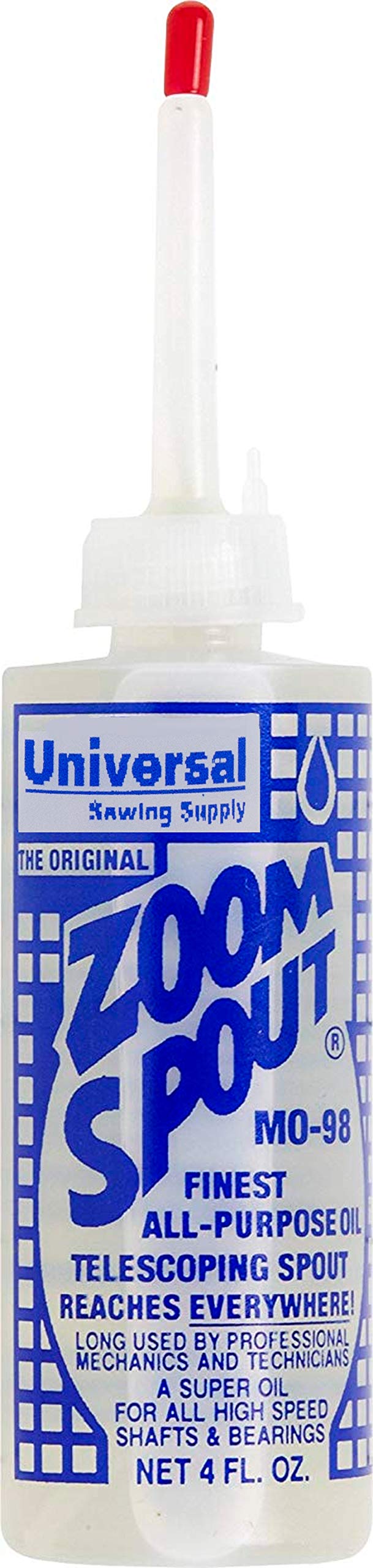 Universal Sewing Machine Oil in Zoom Spout Oiler  Lily White Oil Stainless for Sewing Machines Textile Machinery and Parts 1 Bottle