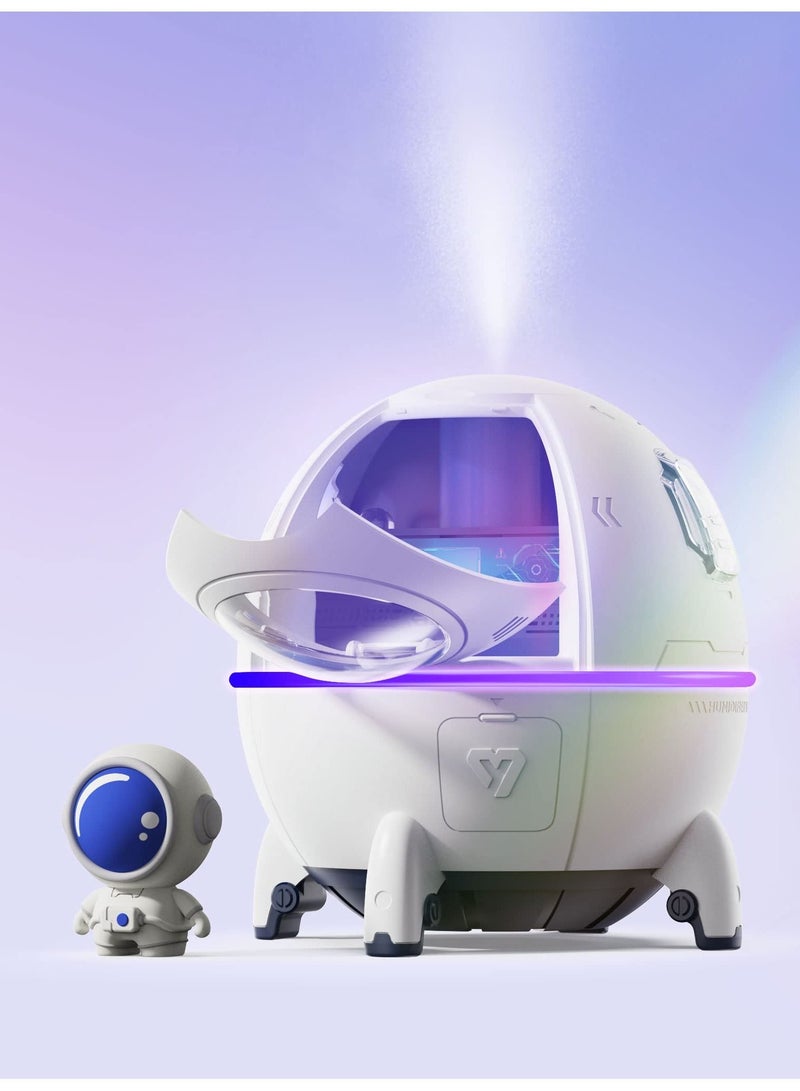 Arabest مرطب هواء محمول صغير، مرطبات ضباب بارد 220 مل، مرطب صغير مكتبي USB مع إيقاف تشغيل تلقائي، أضواء ملونة، مرطب لغرفة النوم للأطفال والنباتات والسفر. - Image 2