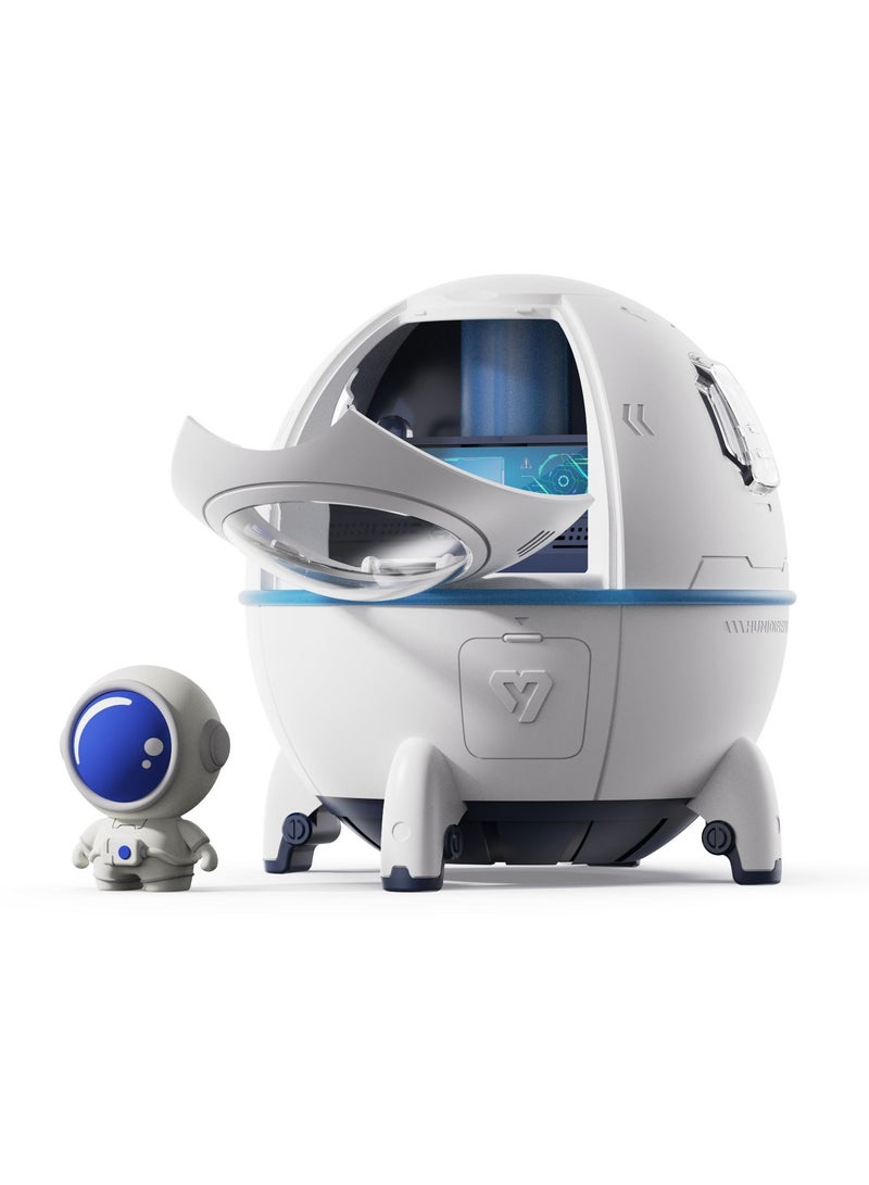 Arabest مرطب هواء محمول صغير، مرطبات ضباب بارد 220 مل، مرطب صغير مكتبي USB مع إيقاف تشغيل تلقائي، أضواء ملونة، مرطب لغرفة النوم للأطفال والنباتات والسفر. - Image 1